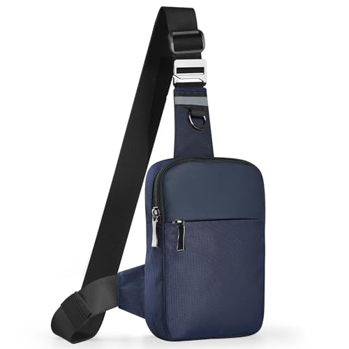 Tibroni Mini Crossbody Bag Sling Bag Shoulder Bag Chest Bag for Men and Women with RFID Blocking, Small Hand Bag Anti Theft Travel Bag Women