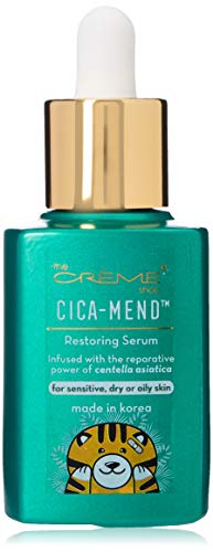 The Crème Shop Cica Face Serum. Centella Asiatica Soothe Repair & Moisturize. For Sensitive Irritated Skin, Rosacea. Made In Korea 30Ml, White