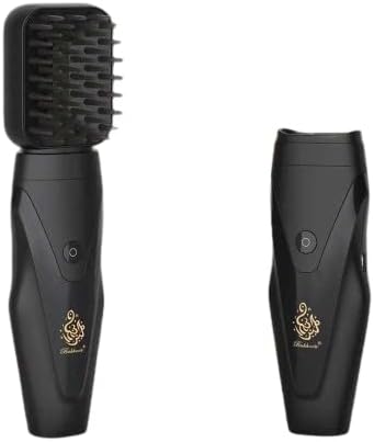 Bukhoon USB Rechargeable Electric Oud Hair Bakhoor Incense Burner Mabkhara with Soft Comb - Black.version 2024 ..