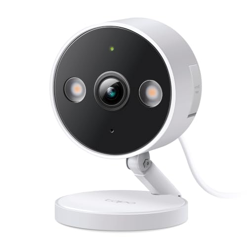 TP-Link Tapo 2K 4MP Home Security Wi-Fi CCTV Camera|Person, Pet & Vehical Detection|Full-Color Night Vision|2-Way Audio|Customizable Cross-Line Detection|Customizable Sound and Light Alarm(C120)