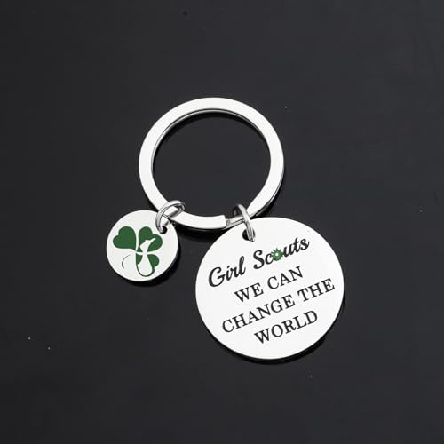 KUIYAI Girl Scouts Gift Girl Scout Leader Gift Scouts Troop Gift Scoutmaster Gift Girl Scout Camper Gift Scout Cookie Gift, Metal, stainless steel