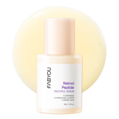 Retinol Peptide Youthful Serum 30ml – Korean Skincare for Firming & Lifting with Retinol, Peptides, Ceramide & Panthenol to Support Anti-Aging and Wrinkle Reduction