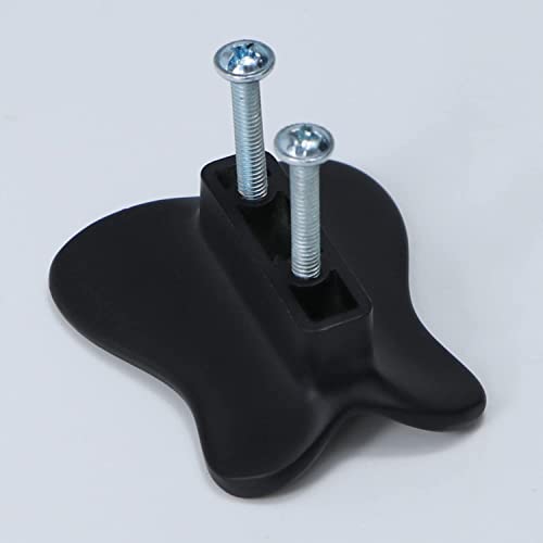 SYOSI Cabinet Knobs, Drawer Dresser Knobs, Pulls Animal Cabinet Hardware Zinc Alloy Handles Furniture Cupboard Wardrobe Door Handle Butterfly 4 Pcs (Black)