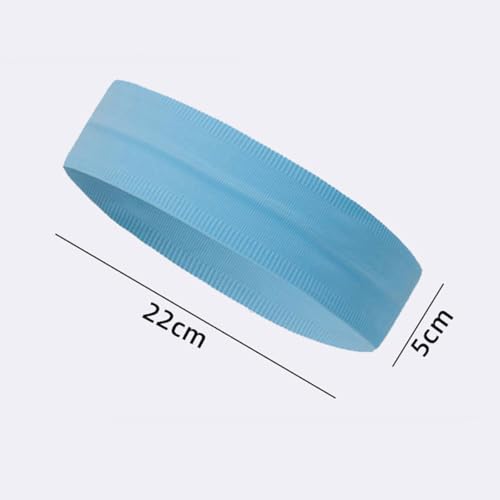 ECVV 5PCS Women's Non-Slip Headbands - Hair Bands for Sports, Workout, Yoga, Running - Soft Cotton Blend Fabric - Multi-Purpose Hair Accessories