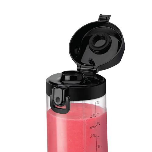 Nutribullet Portable 475ml cordless Blender for Shakes & Smoothies, BPA Free, Leakproof Flip and sip, USB-C type, PB475W, Black