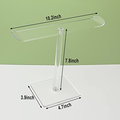 Emapoy Acrylic Headband Holder, Headband Organizer Acrylic Clear Hairband Hair Hoop Display Stand, Hair Accessories Organizer Clear Stand For Girls