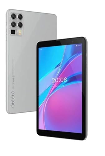 Oteeto Tab 8 5G Android Tablet PC, 8 Inch Display, 8GB RAM, 512GB ROM, 5000 mAh Battery, with Keyboard (Gray)
