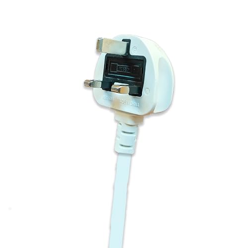 INFLUX Extension Cord with 4-Outlet - 5 Meter Multi Plug Extension Cable for Maximum Reach and Versatility - Power Strip with Universal Plug adapter and Heavy duty power Cord with 13A Fused plug.