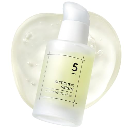 numbuzin No.5 Serum | Goodbye Blemish Serum | Solution for Blemisheds, Dark Spots, Acne Scars with Vitamin C, Niacinamide, Antioxidant | Lightweight Gel, Korean Skin Care for Face | 50ml