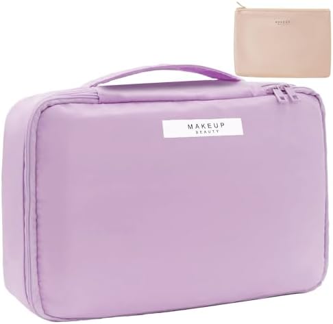 Queboom Travel Makeup Bag Cosmetic Bag Makeup Bag Toiletry bag for women and girls