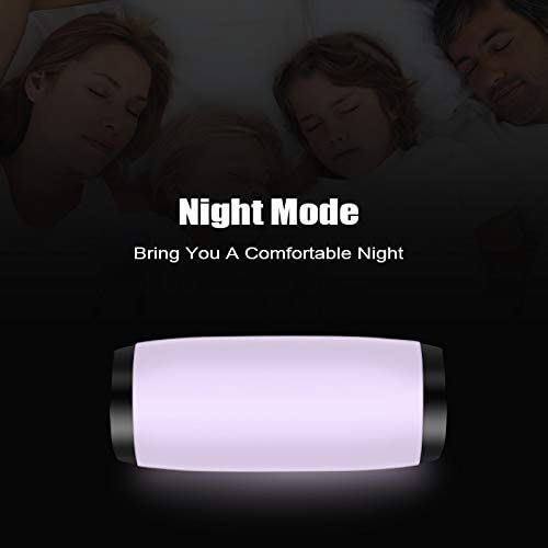 M&J Portable Wireless Bluetooth Speaker, Hi-Fi Stereo Speaker with Colorful LED Lights Built-in Mic, aUX, TF, FM Radio, Hands Free Support for iPhone, Samsung, android Smartphone, iPad, Laptop