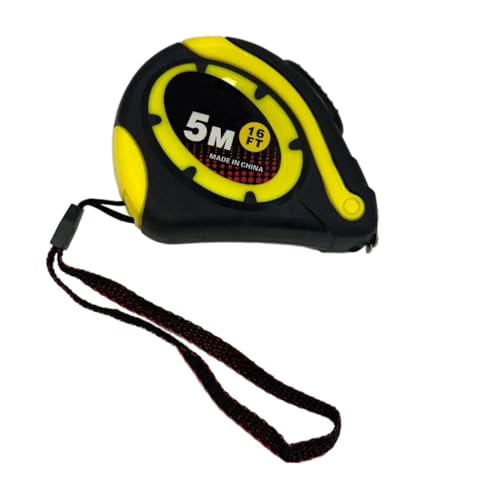MOMENT Short Tape Measure, 5m/16' x 19mm Measuring Tape - Durable Steel Tape Measure with Auto Lock