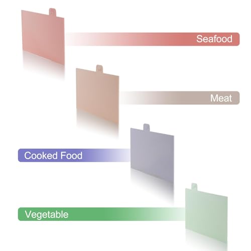 TERRIFI 4 Pcs Cutting Board Set with Stand, Color Coded Reversible Chopping Boards, Plastic Cutting Boards Compact,for Safer Food Prep, Prevent Cross-contamination, Eco-friendly Wheat Straw Fiber