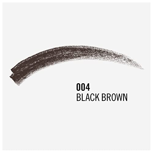 Rimmel Brow This Way Professional Eyebrow Pencil, Black Brown 004, 1.4 g