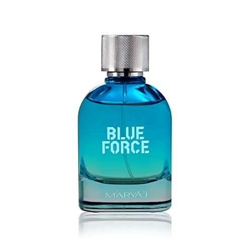 Maryaj Blue Force Perfume Gift Set for Men, Eau de Parfum Spray 100ml + Perfume Body Spray 200ml