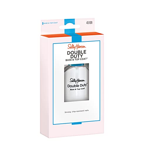 Sally Hansen Double Duty Nail Polish Base & Top Coat, 0.45 Fl Oz - 13.3 ml