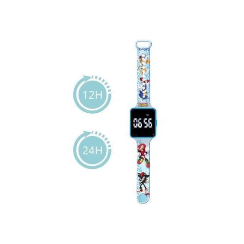 Lexibook, Sonic The Hedgehog, Digital watch, 12-hour or 24-hour time display, Blue, DMW060SN