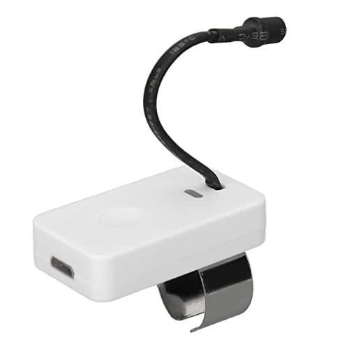 CRTGW LED Thumb Lamp, Adjustable Lighting Angle, Ear Pick Light, 3 Speeds USB Charging Ear Pick Thumb Light for Ear Cleaning, Earwax Cleaners Ear Grips, Ear Digging Lamp, LED Ear Pick Lamp (White)