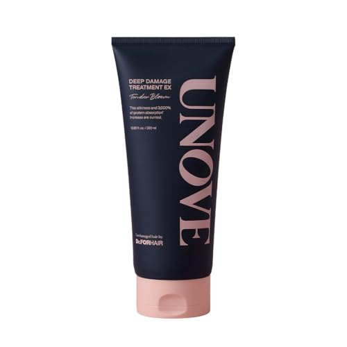 UNOVE Deep Damage Hair Treatment Mask EX 320ml/10.82fl.oz | Premium Nourishing Hair Mask | Conditioner for Dry Frizzy Damaged Hair with Keratin-PF | Strengthening & Hydrating