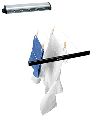 Brabantia Retractable Indoor Washing Line, Stainless Steel, 385766