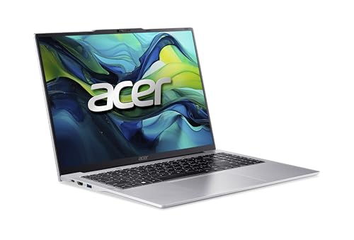 Acer Aspire Lite AL16 Laptop 13th Gen Intel Core i5-1334U 10 Cores Upto 4.6GHz/16GB DDR5 RAM/512GB SSD Storage/Intel Iris XE Graphics/16" WUXGA IPS SlimBezel/Win 11 Home/WiFi-6/Silver