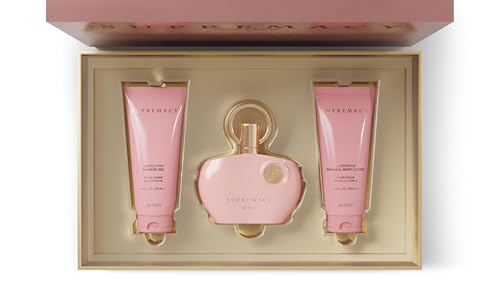 AFNAN Gift Set Supremacy Pink Eau De Parfum, 100 ML + Shower Gel 100 ML + Body Lotion 100 ML, Perfume Gift Set For Women