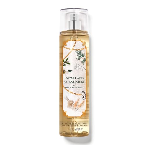 WAHALAA Bath and body Lotion, Perfume Mist, Shower Gel Holiday and Tropical Fragrance Collection (Snowflakes and Cashmere Mist, 8 Ounce)