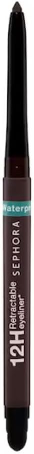 COLLECTION Waterproof 12HR Retractable Eyeliner Pencil 01-Matte Black - Brown