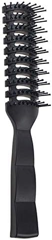 CACASO Professional Salon Vented Brush styling brush, Short Hair Brush With Ball Tipped Bristles, Anti-static Massage wet Hairbrush,Best For Blow Drying & Styling hair brush men (Black)
