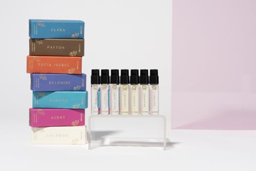 DefineMe Mini Perfume Gift Set, Pack of 7 Scents, Natural Fragrance Mists for Women, Petite Discovery Kit Sampler