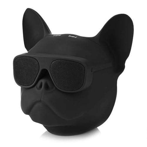 Khazna Dog Shaped Creative Speaker, French Bulldog Shaped HI-FI Wireless Speaker with 32G Capacity, Bluetooth 4.1, Portable, Perfect for Home, Long Time Use