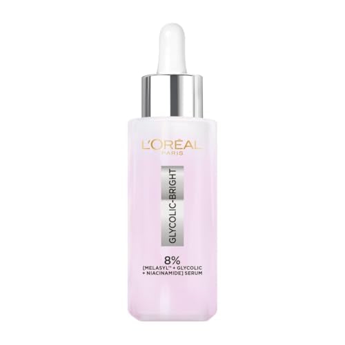 L’Oréal Paris Melasyl Glycolic Acid and Anti Dark Spot Face Serum with Niacinamide, Instant Glow 30 ml