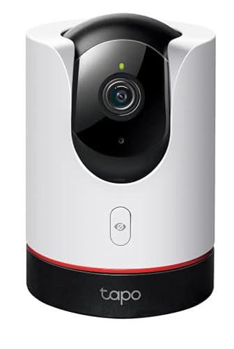 Tapo TP-Link Pan/Tilt Smart Security Camera, Indoor CCTV, Smart AI Detection and Notification, Starlight Sensor,2K QHD, Night Vision Works with Alexa&Google Home, No Hub Required,SD Storage( C225)