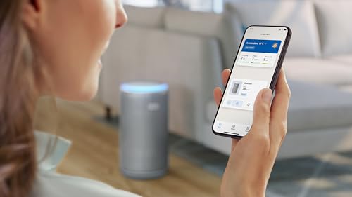 Philips Smart Air Purifier PureProtect 3200 Series - 135 m2, HEPA, Active Carbon, 5 Speeds, Sleep Mode, Child Lock, Connected to Smart Phones, Silver/White - AC3220/10