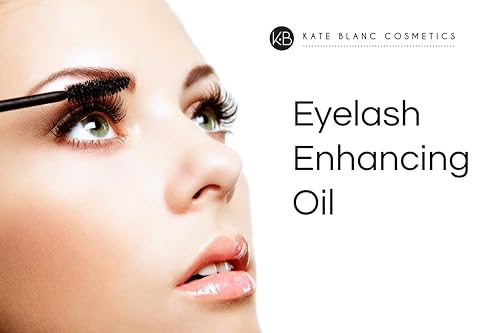 Castor Oil (2oz) USDA Certified Organic, 100% Pure, Cold Pressed, Hexane Free by Kate Blanc. Stimulate Growth for Eyelashes, Eyebrows, Hair. Lash Growth Serum. Brow Treatment. FREE Mascara Starter Kit