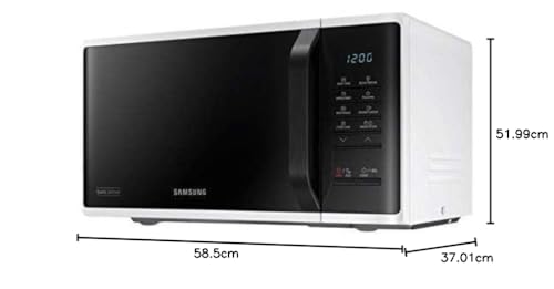 Samsung 23 Liters Solo Microwave with Quick Defrost, White - MS23K3513AW"Min 1 year manufacturer warranty"