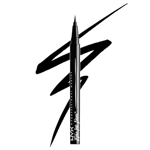 NYX PROFESSIONAL MAKEUP Epic Ink Liquid Eyeliner, Long-Lasting, Waterproof, 01 Black