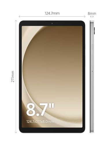 Samsung Galaxy Tab A9 WiFi Android Tablet, 8GB RAM, 128GB Storage, Silver (UAE Version)