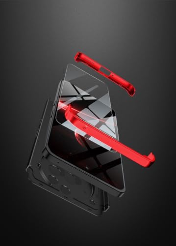 Case for Nothing Phone 3A/3 Pro, Matte Finish Design Lightweight Case, 3 in 1 Premium Slim Shockproof Hard PC Plastic Anti-Scratch Protector Cover (Black,3 Pro)