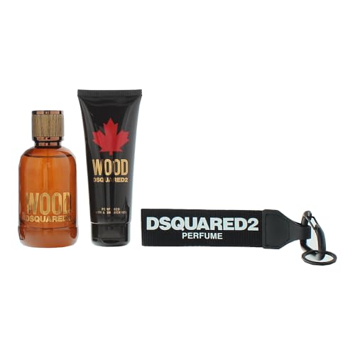Dsquared2 wood pour homme edt 100 ml gift set, 100.0 millilitre
