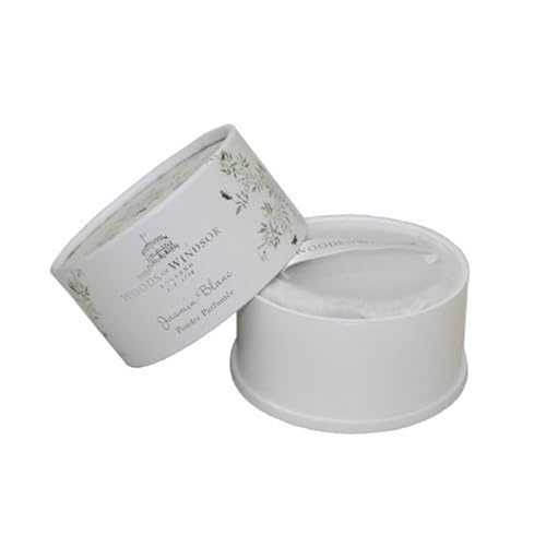 Woods of Windsor White Jasmine Dusting Powder Talc For Her, 3.3 oz