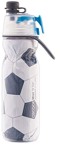 O2COOL Mist N' Sip Insulated Water Bottle - 20 oz, Raspberry Ombre Color | 2-in-1 Function, Double-Wall Insulation, BPA-Free | Perfect for Sports, Cycling & Outdoor Activities