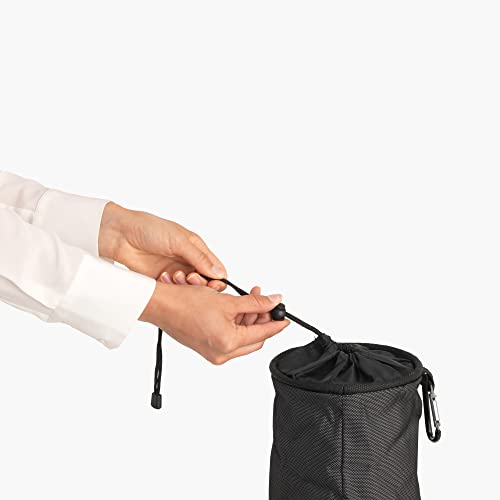Brabantia x1 Premium Clothespin Storage Bag with Hanging Carabiner & Closing Cord (Random Color) Space Saving Organizer for Clothes Pins, Hangs on Clothesline/Drying Rack, Holds up to 150 Pins