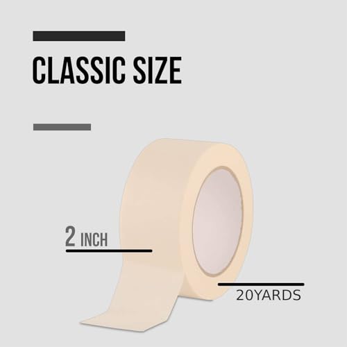 MOMENT 1 Roll Masking Tape 2 inches x 20 Yards | Strong Adhesive Tape for Painting, Decorating, DIY Home, Office, School Stationery, Arts, DIY Crafts