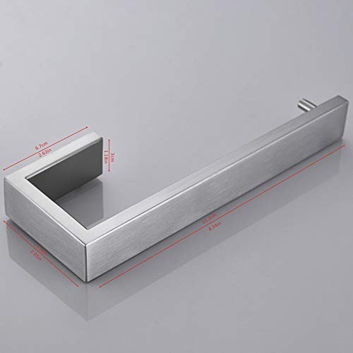 JunSun Towel Ring Stainless Steel Towel Holder Contemporary Bathroom Hardware Towel Bar for Bathroom Lavatory Wall Mounted, Brushed Nickel