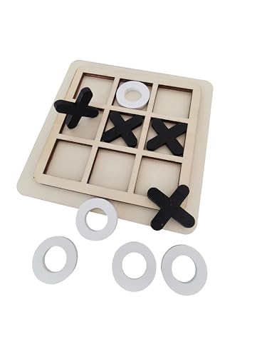 asmiat Creative Wooden Board Tic Tac Toe Game XO Table Toy Classical Family Children Puzzle Game Educational Toys