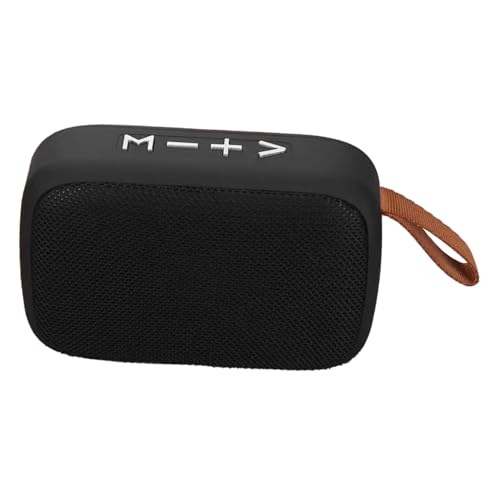 Denash Portable Speaker, Stereo Subwoofer FM Function Rechargeable Support Memory Card Mini Speaker Energy Saving with Hand Strap for Indoor for Tablet