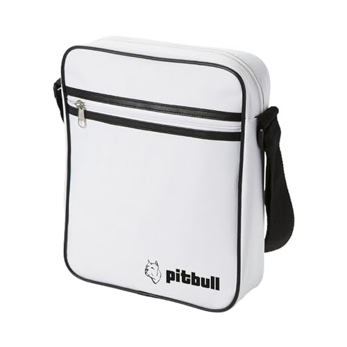 Pitbull Large Faux Leather Men's Shoulder Bag, 27 x 22 x 6 cm, Adjustable, Large Capacity 3.5 L, Crossbody Messenger, Suitable for Tablets, Unisex for Work Office Travel