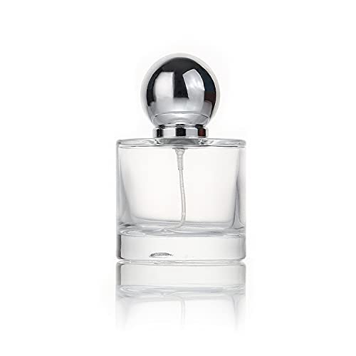 Z?nitude Glassworks 50ml Clear Empty Round Glass Perfume Spray Bottle - Spherical Cap