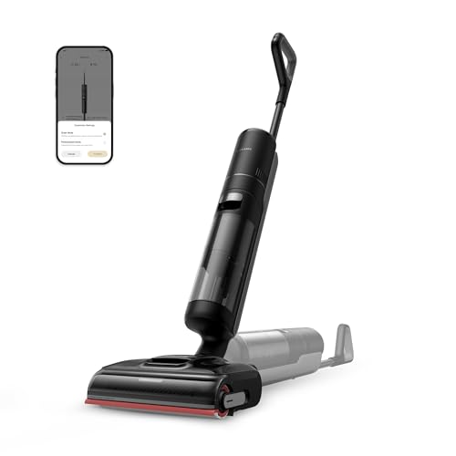 DREAME H15 Pro Wet and Dry Vacuum, GapFree AI DescendReach Robotic Arm, Triple Edge Coverage, 21KPa Suction, 0 Tangle, Immersive 100°C Brush Wash, 5 min 90°C Drying, 180° Lie-Flat, 2 Year Warranty